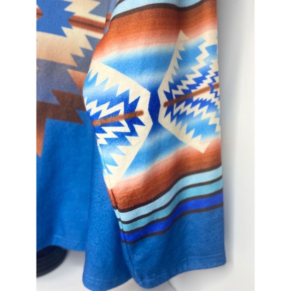 Southwestern Print Hooded Multicolor Sz S Jacket - Picture 15 of 16